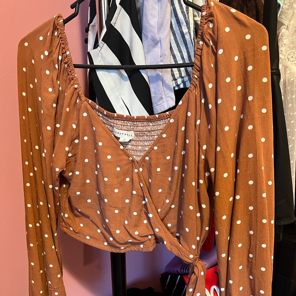 Aeropostale long sleeve crop top